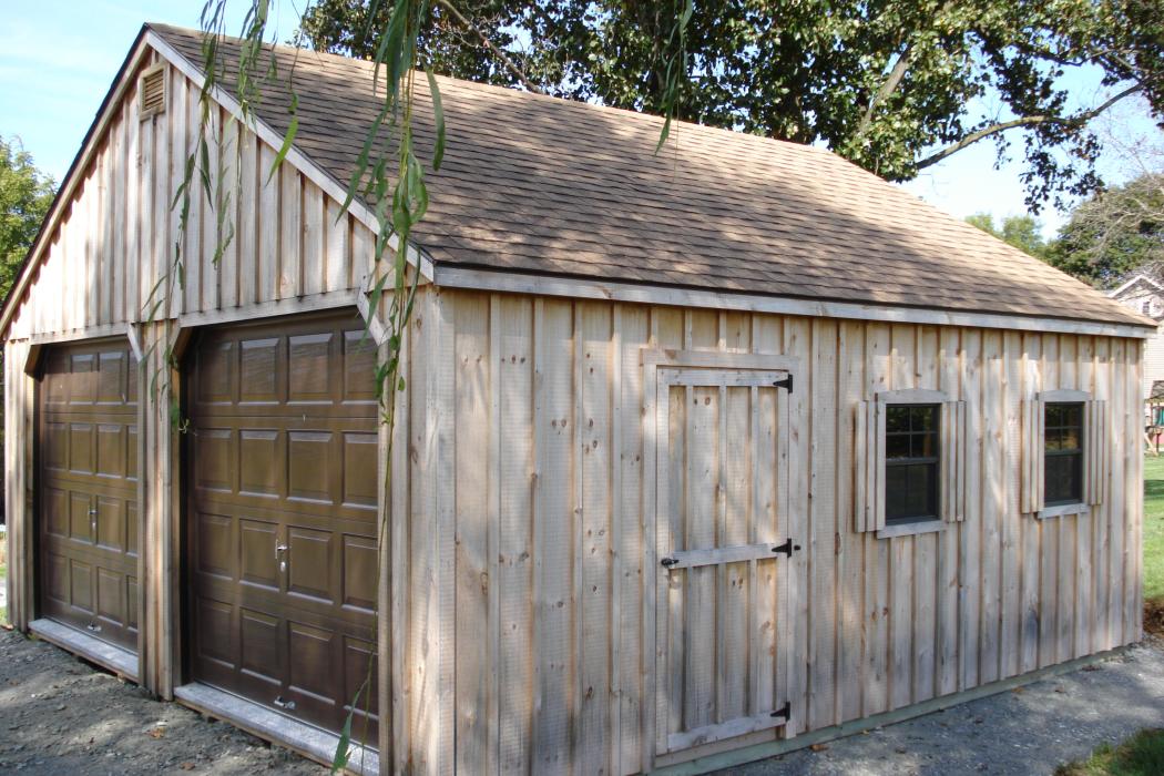 Standard Board And Batten A Frame Modular Garage Lancaster Barns 1468